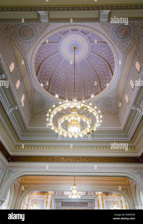 The interior of the Al Manara Mosque in Dubai, UAE, Middle East Stock ...