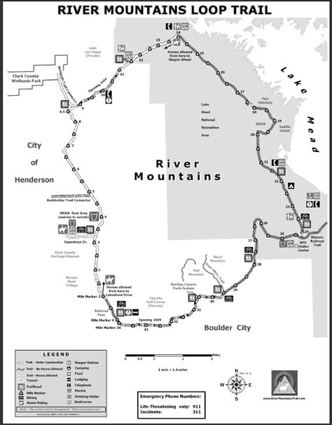 Event Permit Matrix for River Mountains Loop Trail - River Mountains Loop Trail