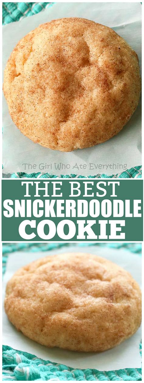 The Best Snickerdoodle Cookie Recipe - The Girl Who Ate Everything