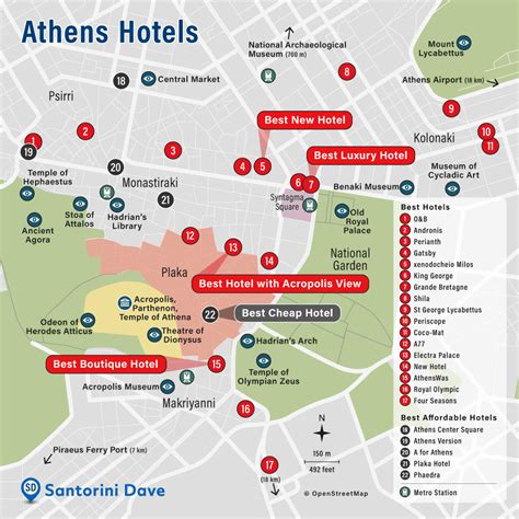 ATHENS HOTEL MAP