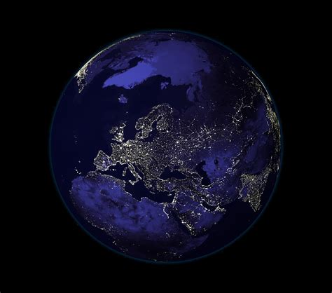 Europe at night - Full size