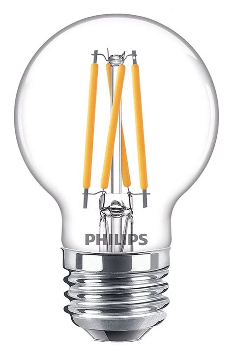 PHILIPS LED Bulb, G16-1/2, Medium Screw (E26), 2700K, 350 lm, 3.8 W ...