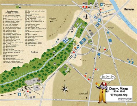 derry maine map - Пошук Google | Stephen King | Pinterest | Maps ...