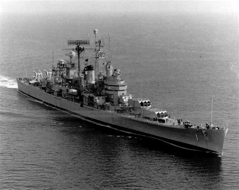 USS Boston (CAG 1) underway, circa 1965. This photograph was received from Commander Cruiser ...
