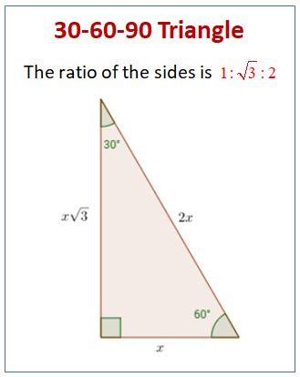 30-60-90 Special Right Triangles (videos, worksheets, examples, solutions)