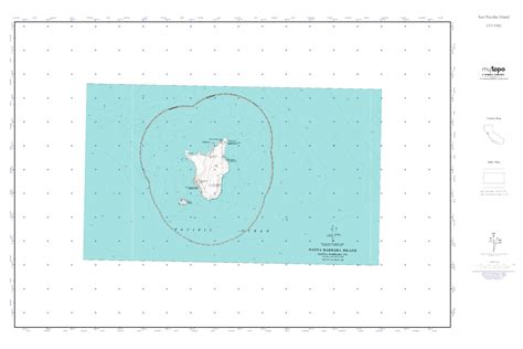 MyTopo San Nicolas Island, California USGS Quad Topo Map