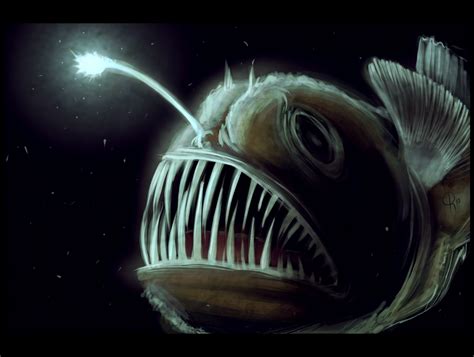 A Bit of Art: Angler Fish Speed Paint