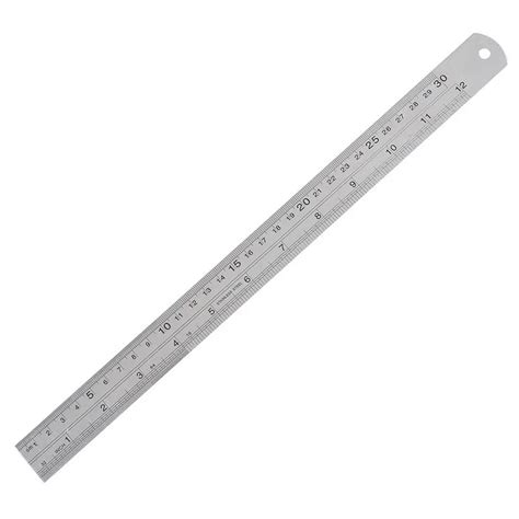 Aliexpress.com : Buy 12 inch Double Sided Metal Steel Measuring Ruler Scale Office Supply from ...