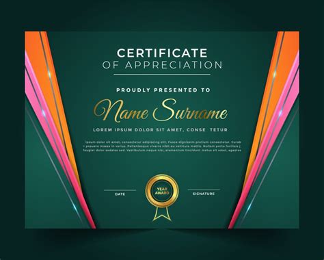 Free Elegant Certificate Template – GraphicsFamily