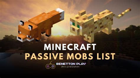 All Minecraft Passive Mobs: Complete List (2023) | www.benettonplay.com