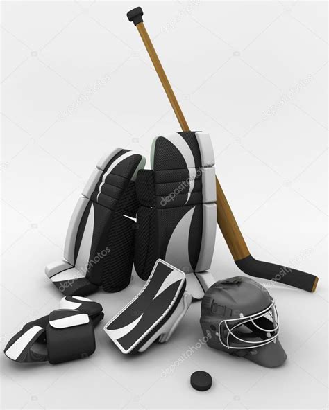 Ice hockey goalie equipment — Stock Photo © kjpargeter #37377151