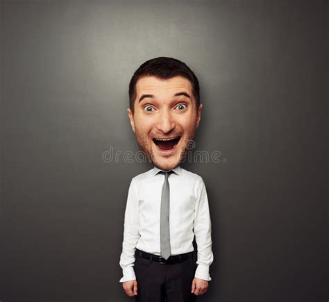 Bighead happy man stock image. Image of caucasian, merriment - 30715597