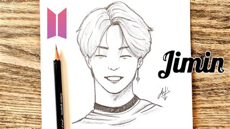 How to draw jimin step by step | Face Drawing | Bts Drawing | Comment ...