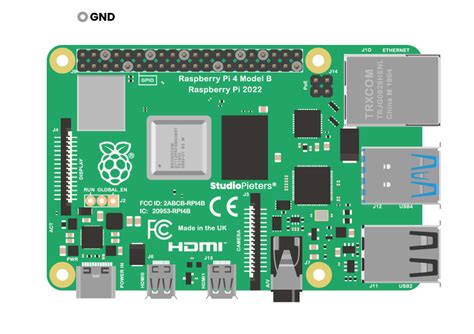 Raspberry Pi® 4 Model B – Pinout