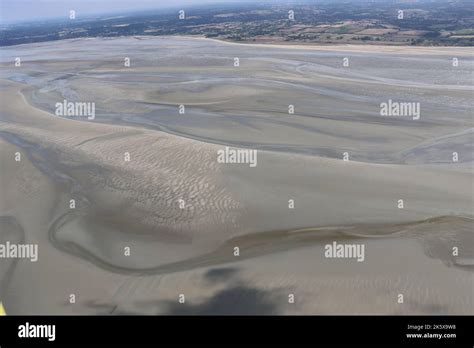 Aerial view of the Mont Saint Michel bay Stock Photo - Alamy