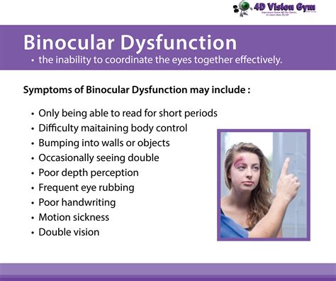 Binocular Dysfunction is the inability to coordinate the eyes together effectively. | Vision ...