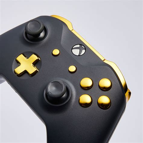 Xbox One S Custom Controller // Matte Black + Gold Edition - Custom Controllers UK - Touch of Modern