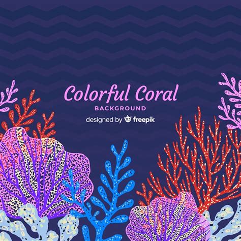 Free Vector | Hand drawn coral background