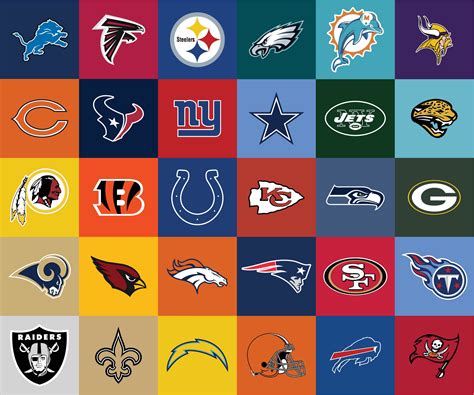 NFL Emblems - 10 Free PDF Printables | Printablee