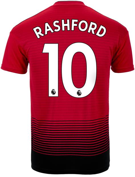 adidas Marcus Rashford Manchester United Home Jersey - Youth 2018-19 ...