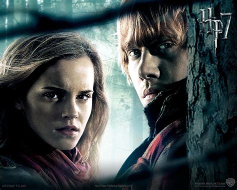 Official - Hermione and Ron - Harry Potter and the Deathly Hallows Movies Wallpaper (17409812 ...