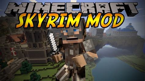 Minecraft : SKYRİM MODU - AYNI GERÇEK GİBİ ! - YouTube