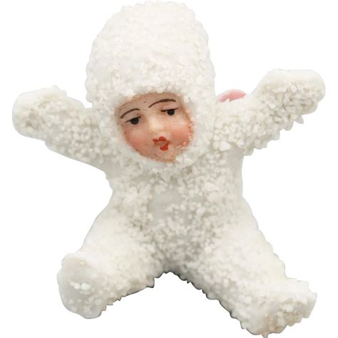 EXTREMELY RARE German Snow Baby Angel, Christmas Ornament Vintage, Bisque Snowbaby in 2021 ...