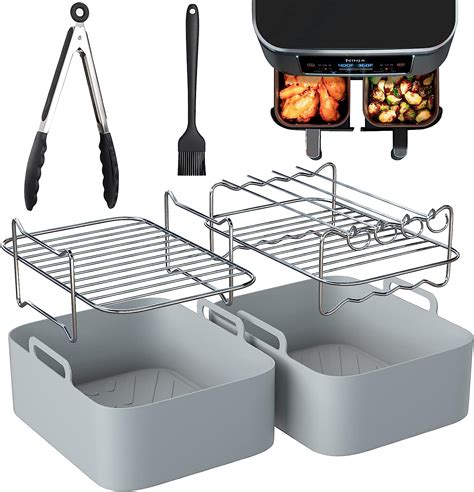 Lamapee Air Fryer Accessories for Ninja Dual Air Fryer AF400UK &AF451UK : Amazon.co.uk: Home ...