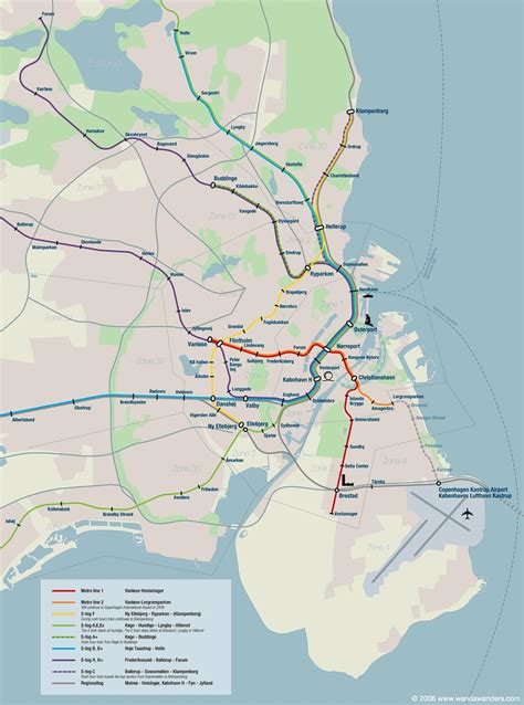 Mapa de Copenhague, Plano y callejero de Copenhague - 101Viajes.com