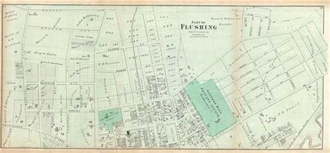 Part of Flushing. Town of Flushing, Queens Co.: Geographicus Rare Antique Maps