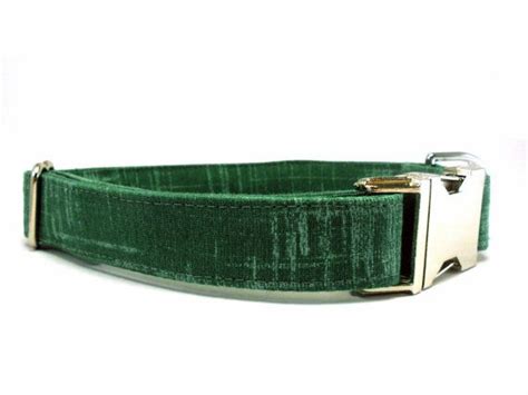 Deep Green Dog Collar | Etsy | Handmade dog collars, Green dog collar ...