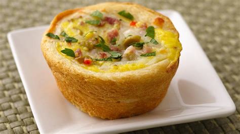 Muffuletta Quiche Cups recipe from Pillsbury.com