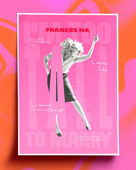 Frances Ha - Poster design by Aline Bençal on Dribbble