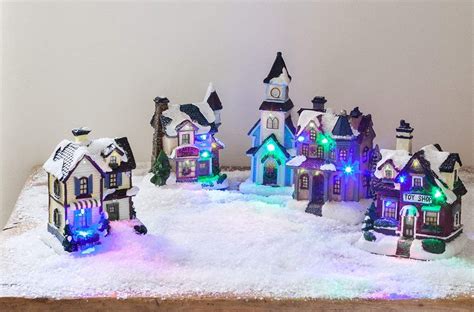 LED Light Up Christmas Village Scene | Christmas