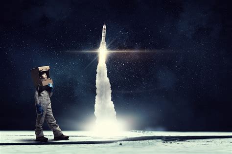 Space Rocket Wallpaper