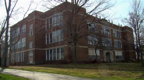 Old Silver Springs High School, NY Route 20, in the village of Silver ...