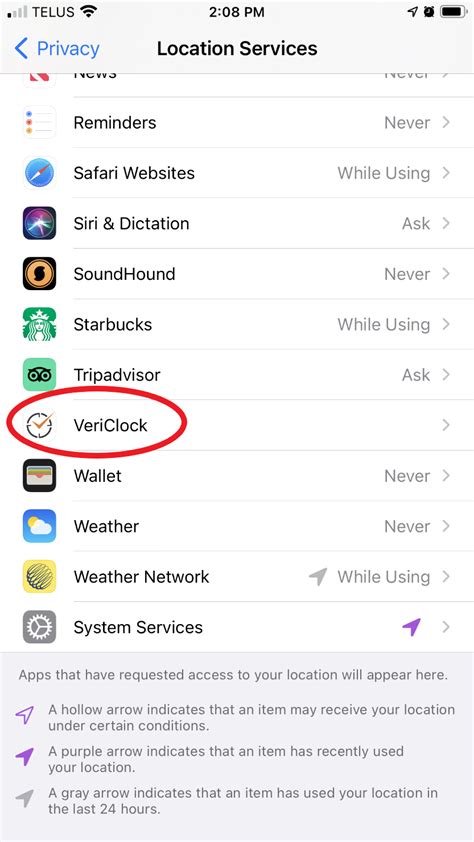 How to Configure your iPhone settings for GPS tracking – VeriClock