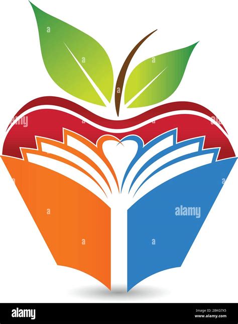 Illustration art of a Apple book logo with isolated background Stock ...