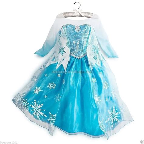 Girl Frozen Queen Elsa Cosplay Costume Fancy Dress+hoodedcape+sleeve ...