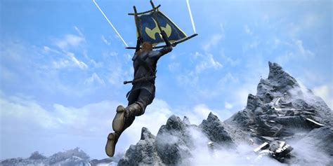 Glide Around Skyrim with this Breath of the Wild Paraglider Mod