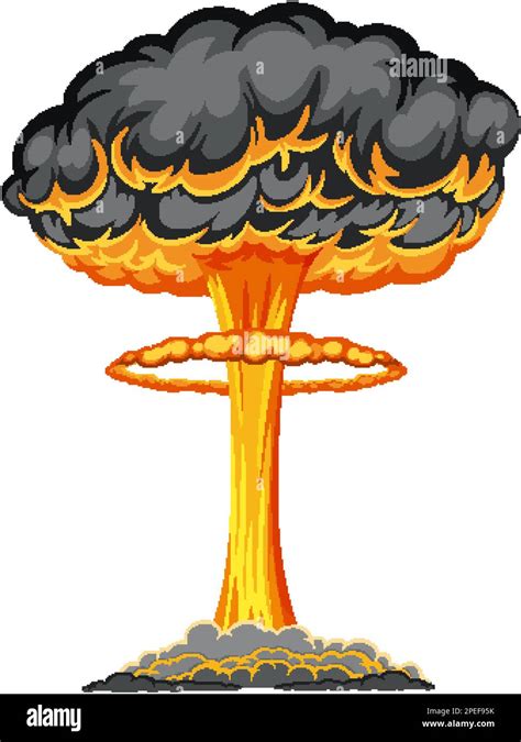 Atomic bomb mushroom cloud illustration Stock Vector Image & Art - Alamy