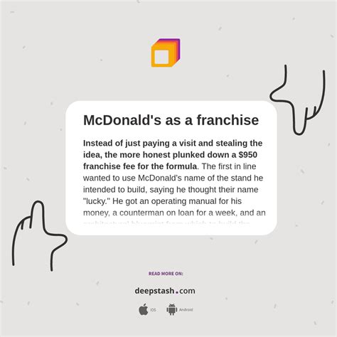 McDonald's as a franchise - Deepstash