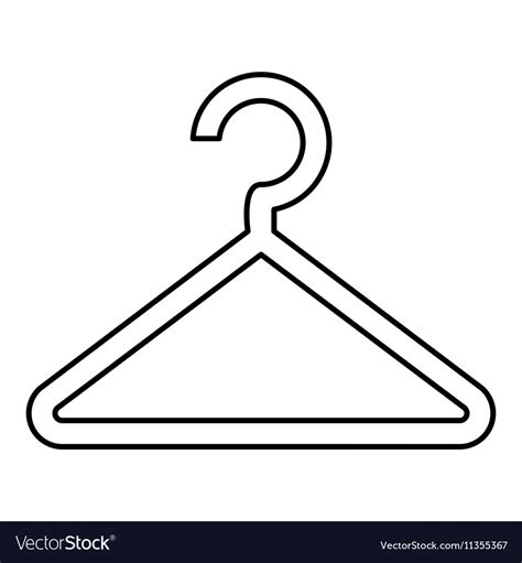 Hanger icon outline style Royalty Free Vector Image