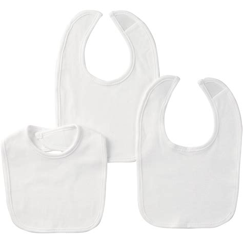 3-Pack White Cotton Baby Dribbler Bibs | Gerber Childrenswear