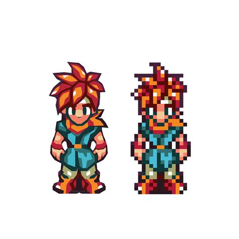 Starting a Chrono Trigger sprite project. : chronotrigger