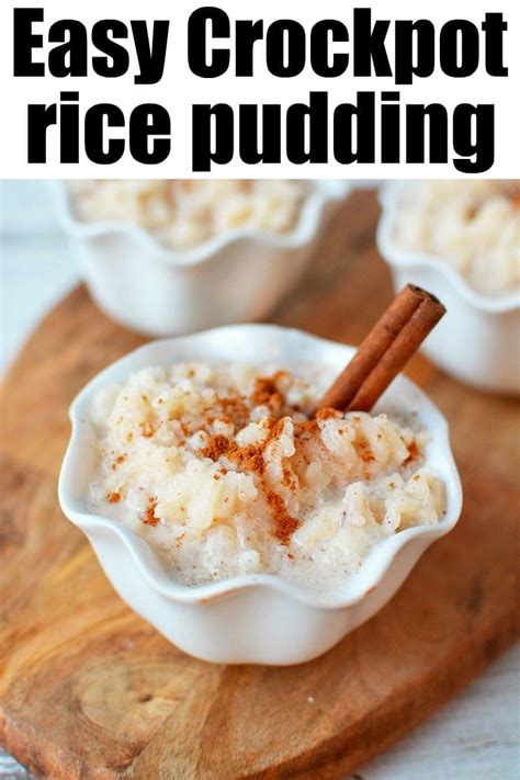 Slow Cooker Rice Pudding Minute Rice Coconut Milk - Dairy Free