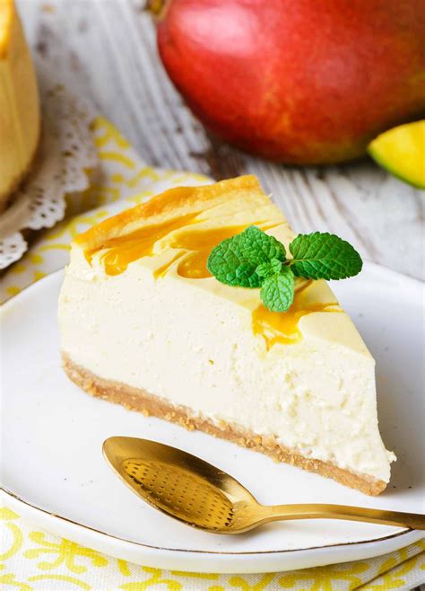 Make the Most Scrumptious Mango Swirl Cheesecake | Recipe | Cheesecake recipes, Mango cheesecake ...