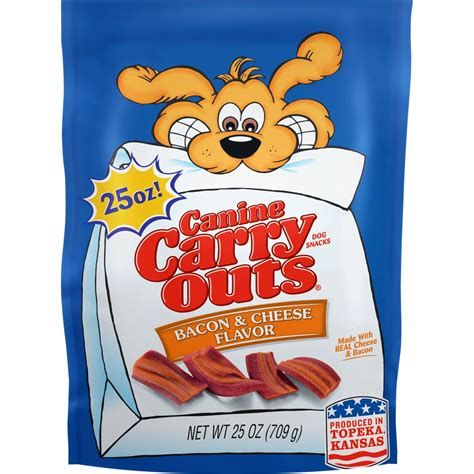 Canine Carry Outs Bacon & Cheese Flavor Dog Snacks, 25-Ounce Bag - Walmart.com - Walmart.com