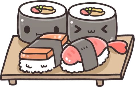 "Sushi Kawaii" Stickers by BelindaFRS | Redbubble