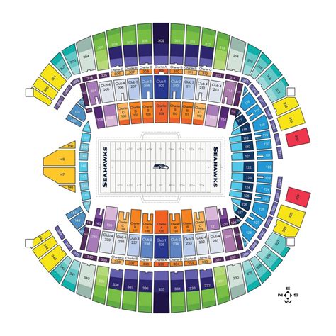 Lumen Field Seating Chart - Seating plans of Sport arenas around the World